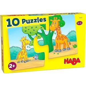 HABA 10 puzzels - kinderen dieren
