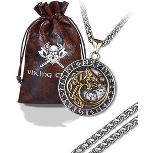 VIKING CRAFT Viking ketting cadeau, roestvrij staal, Roestvrij staal