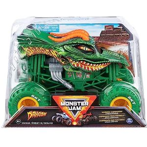 Monster Jam, Officiële Monster Dragon Monster Truck, gegoten verzamelvoertuig, schaal 1:24, kinderspeelgoed voor jongens vanaf 3 jaar