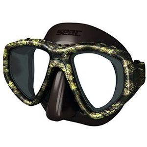 Seac One Kama masker van siliconen, camouflage-look, bruin