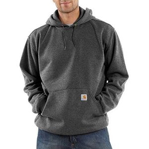 Carhartt Herren Hoodie Sweatshirt, Carbon Heather - Donkergrijs, S, K121