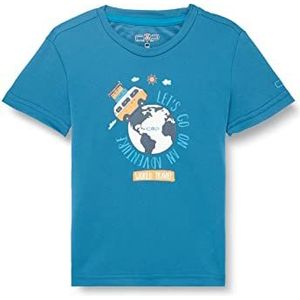 CMP T-shirt voor kinderen, 38t6744, uniseks T-shirt voor kinderen, Deep Lake-rif