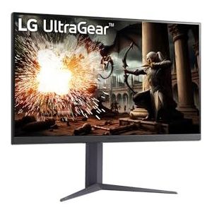 LG Electronics 32GS75QX-B.AEU UltraGear™ QHD Gaming Monitor IPS 32 inch (80 cm), 2560 x 1440, 16:9, 1ms GtG, 180Hz, HDR10, helderheid 400cd/m² (type), NVIDIA G-Sync™, AMD FreeSync™, grijs