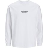 JACK & JONES Jorvesterbro T-shirt met lange mouwen voor heren, Helder wit, L