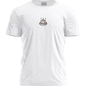 Bona Basics, T-shirt basique pour homme, imprimé numérique,%100 coton, blanc, décontracté, hauts, taille : L, Blanc, L