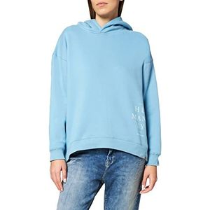 Camel Active Womenswear Sweatshirt met capuchon voor dames, Hemelsblauw