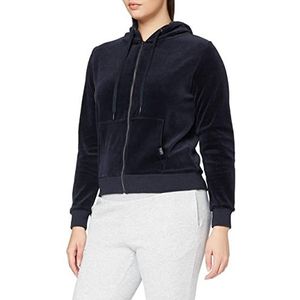 Marc O'Polo Body & Beach Dames Mix W-Hoody Pyjama-bovenstuk, zwart-blauw, S, Zwart Blauw