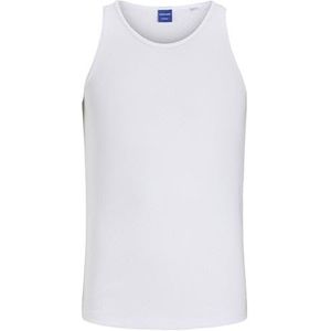 JACK & JONES Jorhydra Pointelle Débardeur uni pour homme, Blanc éclatant., S