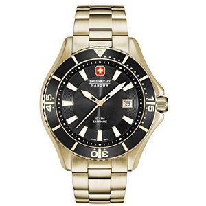 swiss military hanowa Herenhorloge analoog kwarts roestvrij staal 06-5296.02.007, Goud, One Size, armband