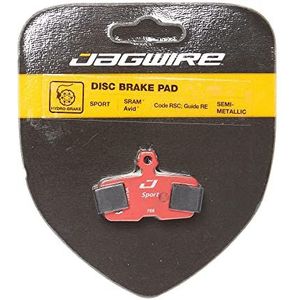 Jagwire Sport Semi-Metallic Disc Brake Pad-SRAM Code remblokken voor volwassenen, uniseks, zwart, Eén maat