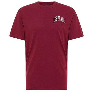 Lee Varsity T-shirt voor heren, Roze