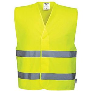 Portwest Hoge zichtbaarheid vest met twee reflecterende strepen Maat: XX/3X, kleur: geel, C474YERXX/3X