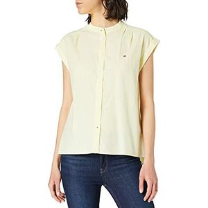 Tommy Hilfiger Oxford Relaxed Shirt Ns Vrijetijdshemd voor dames, Frosted citroen