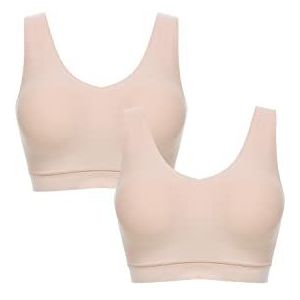 Chantelle Padded V-hals bralette bh dames, ultra nude, L, Ultra Nude