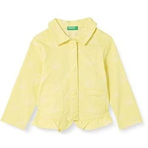 United Colors of Benetton Jas voor meisjes en meisjes, geel, 2 V, 6, 90, geel 2V 6