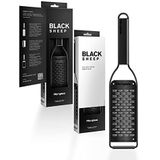 Microplane Black Sheep Collection, tweesnijdig, met roestvrijstalen lemmet, gemaakt in de VS, voor Parmezaanse kaas, appel, wortel, courgette en chocolade