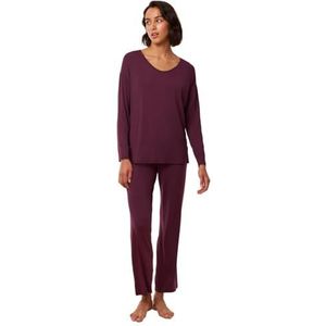 Triumph Timeless Sensuality Pk Lsl Pyjamaset voor dames, Diep Bourgondië