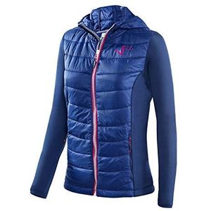 Black Crevice Hybride jas voor dames, functionele jas voor dames, jas met 2 zakken met ritssluiting, hybride jas voor winter en zomer, wandeljas voor dames, geïsoleerd jack met capuchon voor dames, Navy Blauw