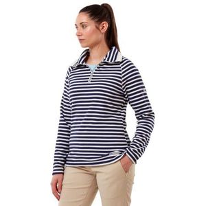 Craghoppers Natalia Fleecetrui voor dames, Galaxy Blue Stripe