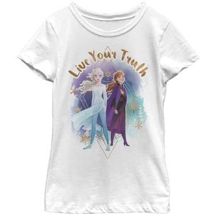 Disney Truth Sisters meisjes T-shirt, wit, XS, Wit