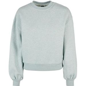 Urban Classics Oversized Color Melange Sweatshirt voor dames, oversized, ronde hals, sweatshirt, oversized, 2 kleuren, XS-5XL, Salvia Melange