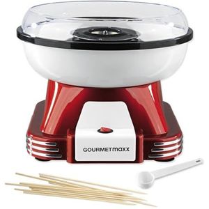 GourmetMaxx Suikerspinmachine rood/wit