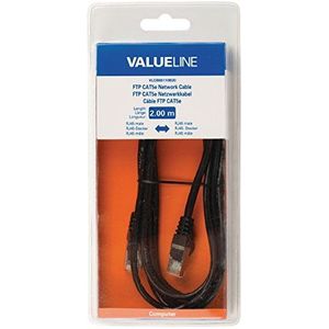 Valueline VLCB85110B20 netwerkkabel RJ45, 2 m, zwart