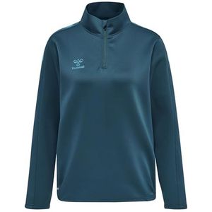 hummel Hmlcore Xk 1/2 Zip Sweatjack voor dames, blauw koraal