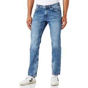 TOM TAILOR Denim Aedan Straight Jeans voor heren, 10281 - Mid Stone Wash Denim