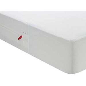 Pikolin Home, hygiënische, waterdichte en ademende matrashoes met speciale U-ritssluiting, wit, bed 105 - 105 x 190/200 cm