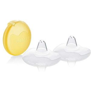 Medela Contact tepelhoedje - BPA-vrij - gemaakt van ultradunne zachte silicone - met 2 tepelhoedjes en doosje - 24 mm