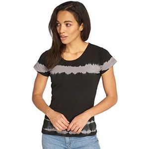 Urban Classics Tie Dye Stripes T-shirt voor dames, meerkleurig (zwart/lichtgrijs 01465)