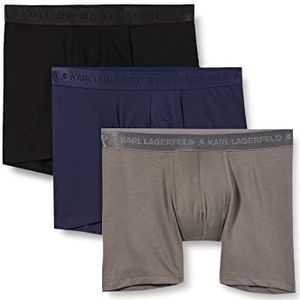 KARL LAGERFELD Boxershorts voor heren, zwart/marine/grijs