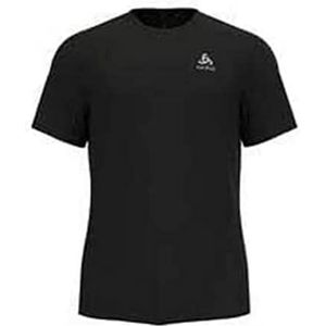 Odlo T-shirt met ronde hals, S/S Essentiel Flyer heren, zwart, XXL, zwart.