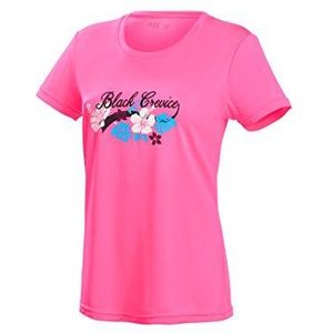 Black Crevice Functioneel shirt voor dames | sportshirt voor dames in verschillende kleuren en maten | loopshirt voor dames met print | ademend dames T-shirt van 100% polyester, ROSE1
