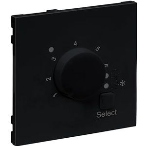 Legrand, SEANO 765351 afdekking voor elektronische kamerthermostaat, kleur: zwart gelakt