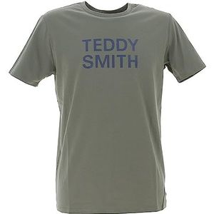Teddy Smith - Ticlass Basic M - T-shirt voor heren - casual, Militair kaki