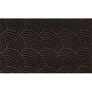 Kleen-Tex Dune Deurmat Waves - 45 x 75cm - Dark Brown