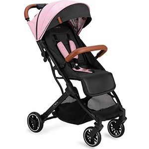 MoMi ESTELLE kinderwagen vanaf 6 maanden (tot 15 kg), inklapbaar met 5-punts veiligheidsgordel, boodschappenmand en openingsfunctie, telescopische handgreep voor slepen