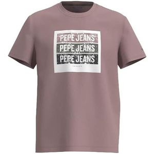 Pepe Jeans Acee SS-T-shirts dames, roze 307 bleach, XL, roze 307 bleach