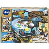 VTech - Car-Board Racers, Flight Challenge, racebanen van gerecycled karton* oneindig uitbreidbaar met gemotoriseerde helikopter, cadeau voor kinderen vanaf 5 jaar - inhoud in het Frans