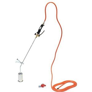 ROTHENBERGER Industrial RoMaxi Eco met propaangaslang 5 m en propaangasdrukregelaar voor tuin en terras, onkruidbrander, dak- en bitumeninstallatie, voor aansluiting op een gasfles