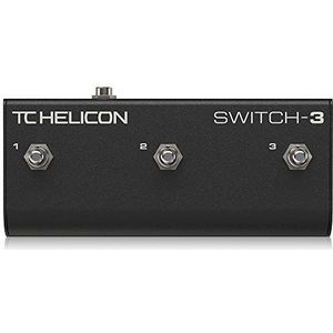 TC Helicon SWITCH-3 Robuust accessoirepedaal met 3 schakelaars voor uitgebreide afstandsbediening
