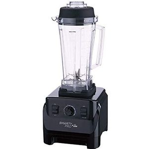 My Wave Professionele mixer voor vloeistoffen en vaste stoffen, vermogen 1500 W, inhoud 2 l en 10 snelheden, roestvrijstalen messen met 6 messen, vaatwasmachinebestendig