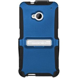 Seidio Coque avec béquille en métal et clip ceinture pour HTC One - Bleu roi