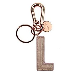 Legami INK0012 My Initial Sleutelhanger L Rose Gold Rose Taglia Unica, Roze, Taglia unica