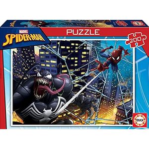 Educa - Spider-Man. Kinderpuzzel 200 stukjes. Afmetingen bij benadering gemonteerd 40 x 28 cm. Bestaat uit grote, perfect afgewerkte onderdelen. Aanbevolen voor kinderen vanaf 6 jaar (18100)