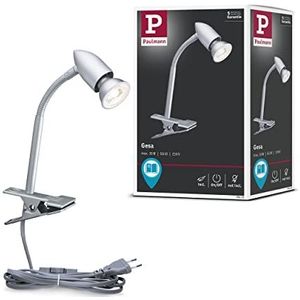 Paulmann Gesa 95425 leeslamp / metaal / kunststof / zonder lamp / GU10 / 35W / mat verchroomd