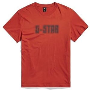 G-STAR RAW Dotted R T T-shirts voor heren, Oranje (Rooibos Tea D23711-336-g052)