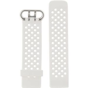 Fitbit uniseks, Frost White, Charge 4, sportband, large